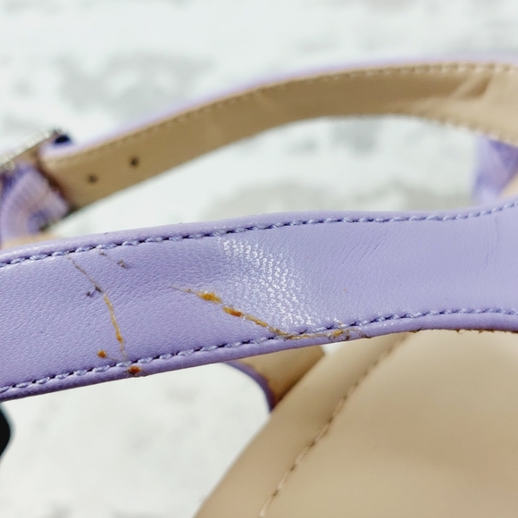 NEW BP. Goldie Purple Summer Braided Wedge Sandals X86 - Picture 8 of 9